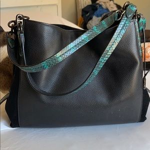 Coach Dalton With Colorblock Snakeskin Detail